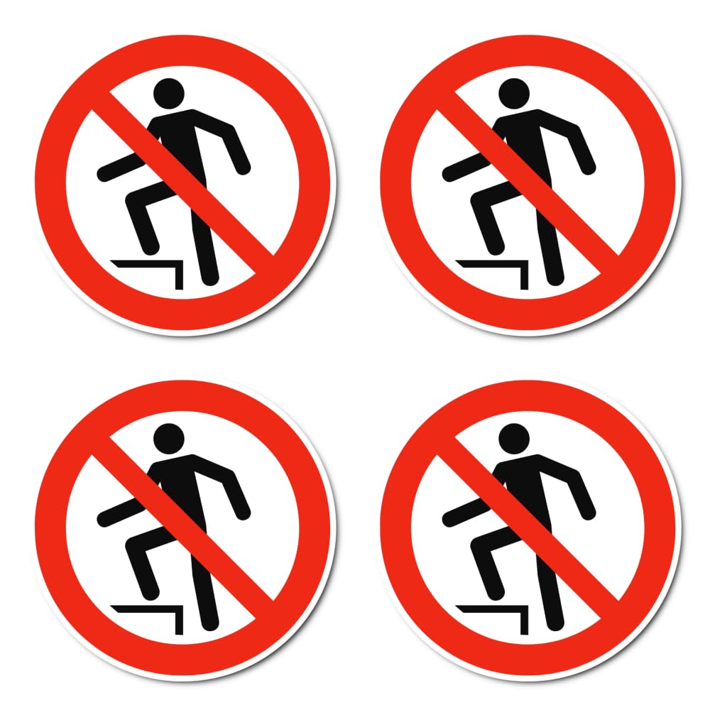 P019 - DIN EN ISO 7010 / ASR A1.3 - Stickers: Diameter 10 cm, Pack of 4