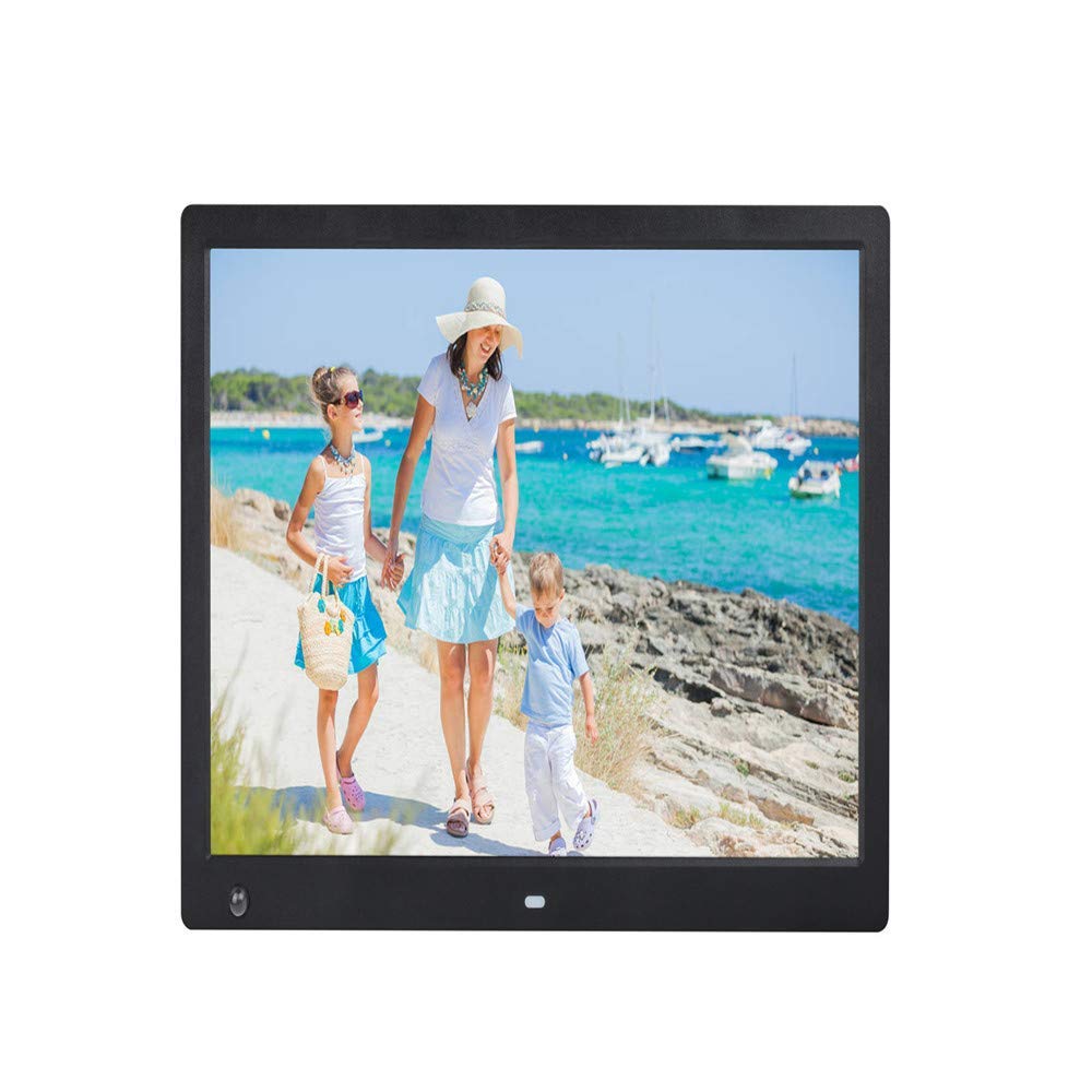 Cadre photo numérique 15,4 pouces LED HD 1280x800 noir avec télécommande