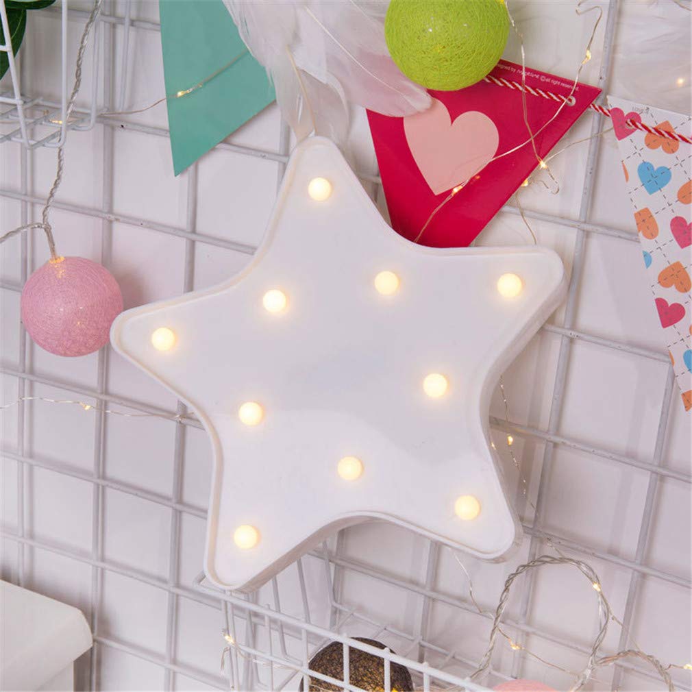 LED Night Lights Battery Operated LED Marquee Sign Decorative Moon Cloud Star Lamps for Home Decor