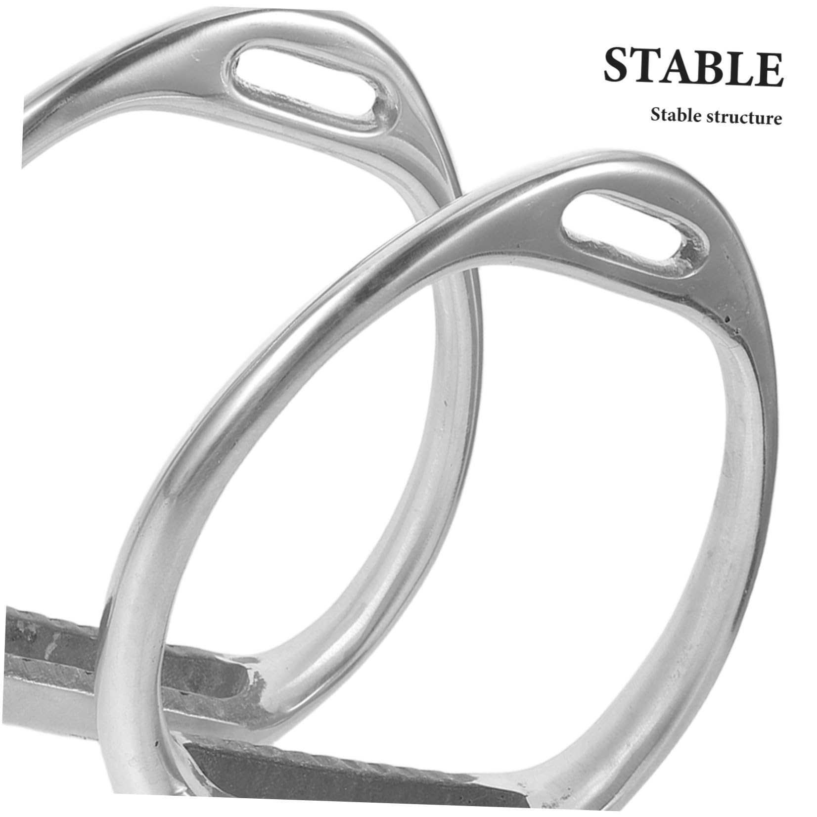 Yardwe Estribos de Caballo de Aleación de Aluminio Plata Antideslizantes, Estribos para Silla de Montar Inglesa y Occidental, para Montar a Diario y Competición
