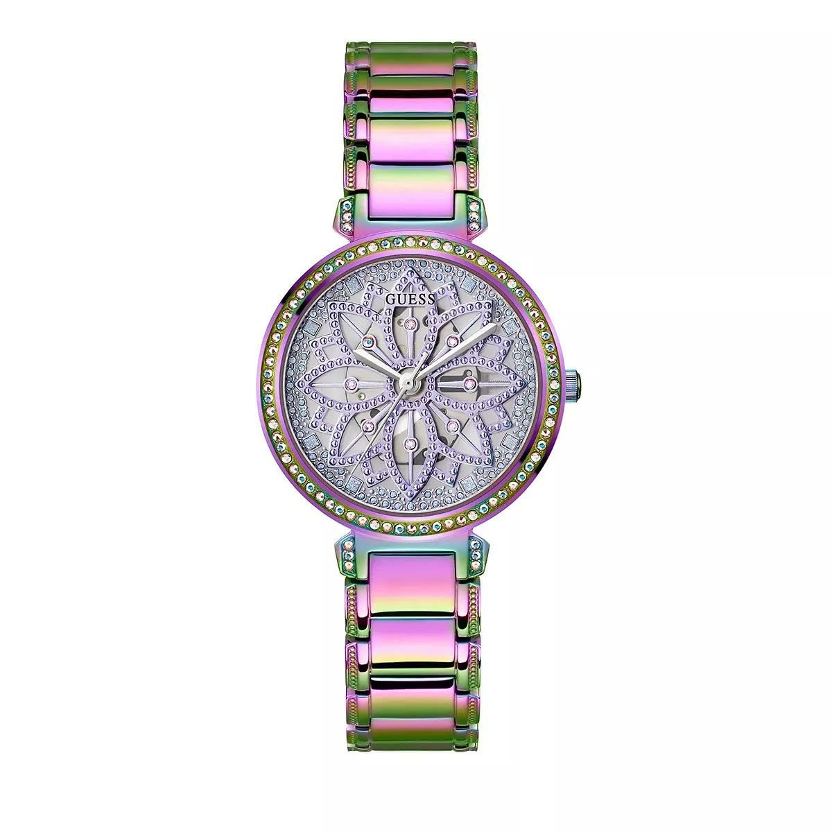 GUESS Stainless Steel Analog Purple Dial Womens Watch-Gw0528L4, Band Color-Multicolor (B0BN8Q9HMW) Amazon Price History, Amazon Price Tracker