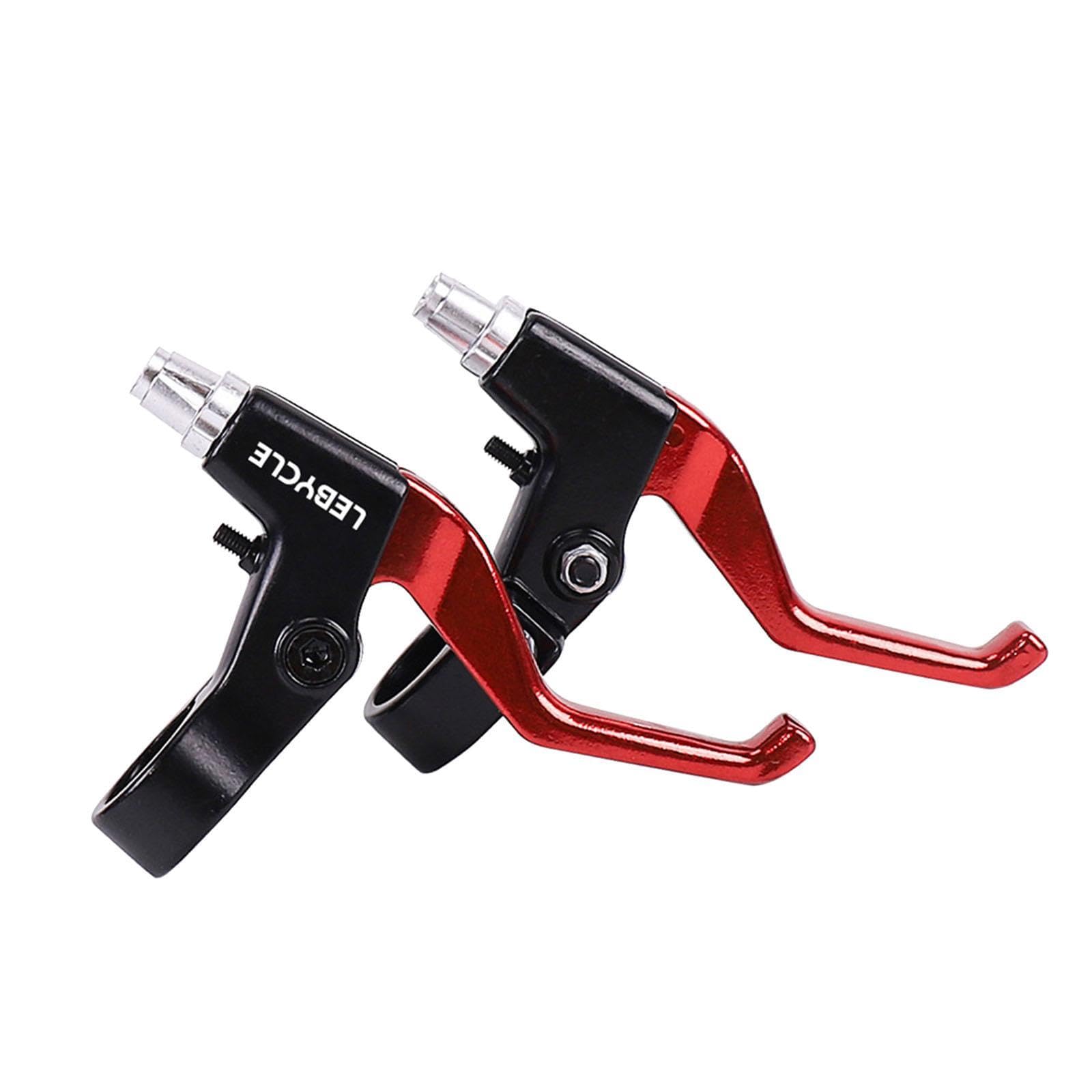 rockible Kids Brake Lever,Brake Handle Replacement,Reliable Hand Brake Lever,Childrens Bike Brake Lever,Kids Bike Brake Lever Set, Red