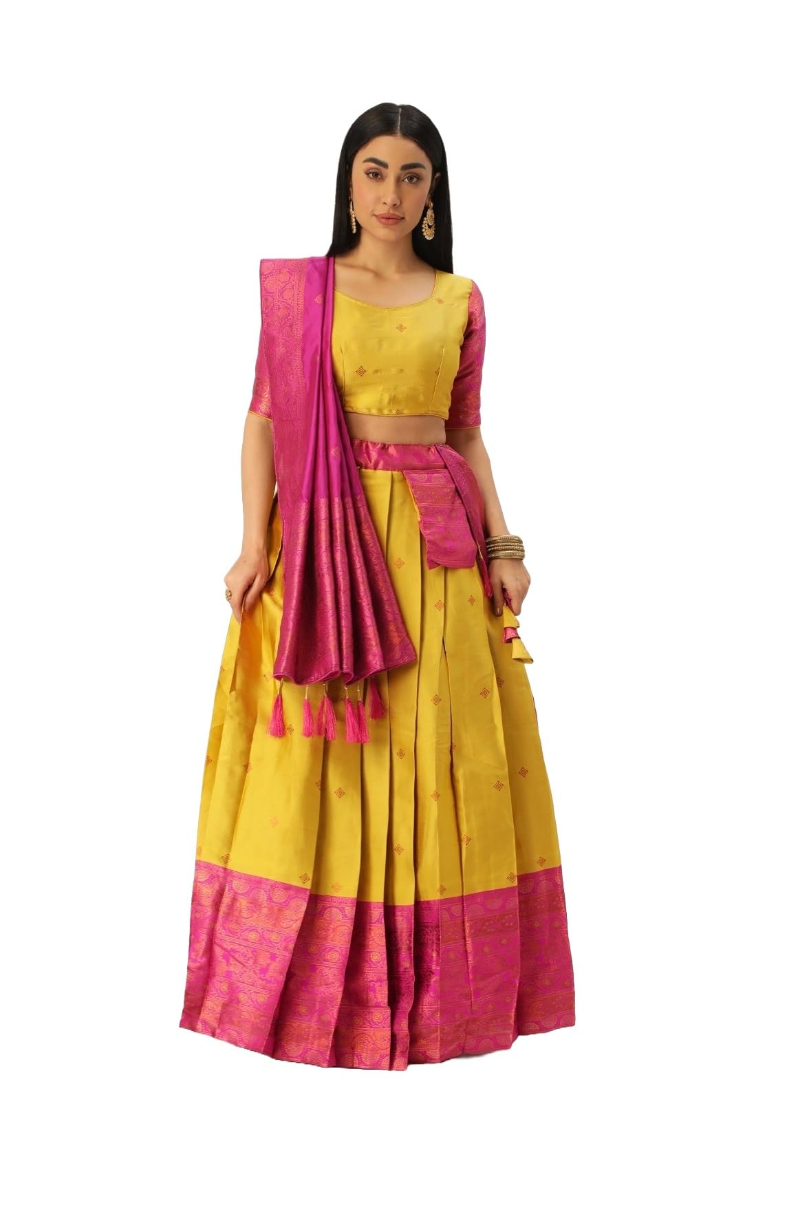 Lehenga Choli voll genähte indische ethnische Hochzeit Party Wear Lehenga für Frauen