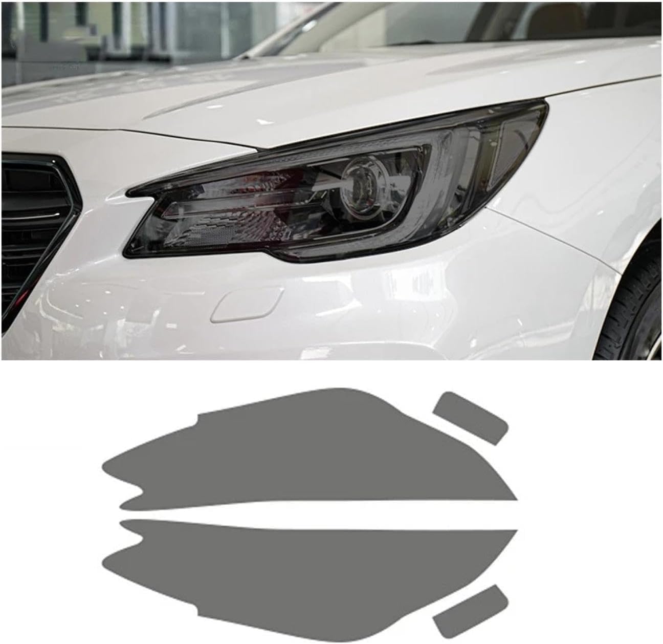 SamLng Car Front Light Film for Outback 2020 2021 Light Controlled Car Front Headlamp Protection Film TPU Color Changing Car Headlight Film TPU Lamp Film Car Headlight Film