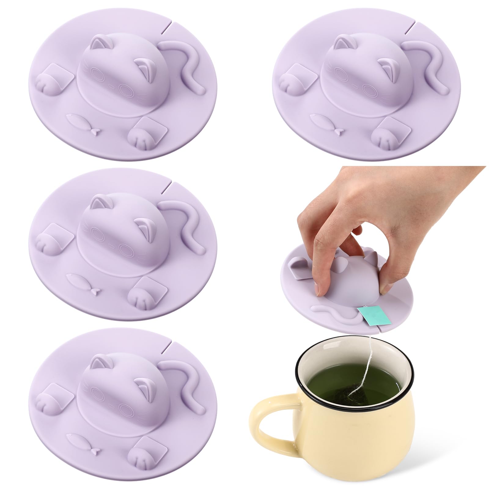Purple Tea Bag Squeezer - Keep Tea Clean! -1