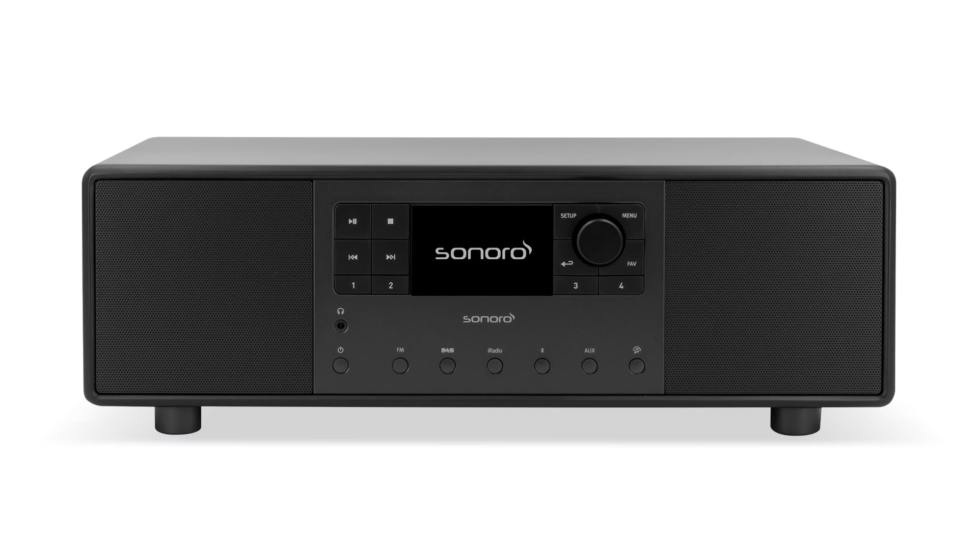 sonoro Primus Radio Internet avec Bluetooth (Spotify, Deezer, Podcasts, FM/FM, DAB Plus, WLAN, AUX-In, boîtier en bois) Chaîne stéréo Noir - Les Beatles, Paul McCartney, John Lennon, RIngo Starr, George Harrison sonoro Primus Radio Internet avec Bluetooth (Spotify, Deezer, Podcasts, FM/FM, DAB Plus, WLAN, AUX-In, boîtier en bois) Chaîne stéréo Noir