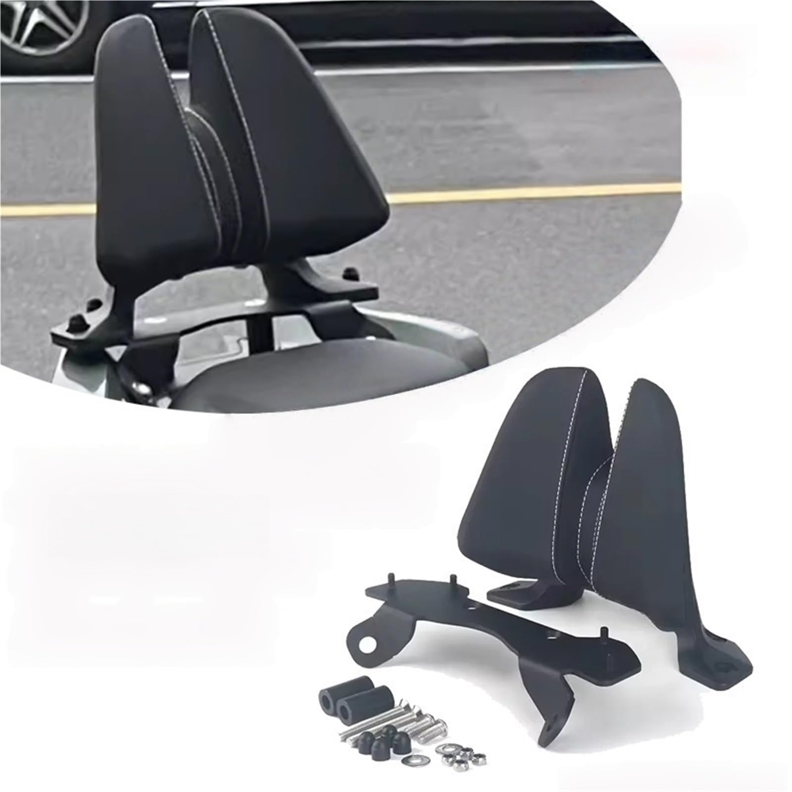 Oparcie motocyklowe Motocykla Z Poduszką Podtrzymującą Talię Pasuje Do 368 G | Motocykla z poduszką podtrzymującą talię oparcia pasażera Pasuje do 368 G