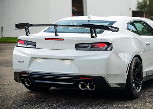 Miniatura 3 de iJDMTOY Lente ahumada negra estilo ZL11LE 12-SMD completa LED tapa de maletero Tercer conjunto de barra de luz de freno compatible con Chevrolet