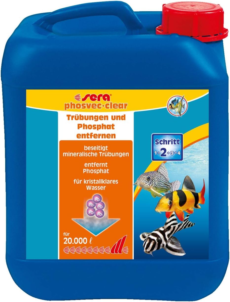 Sera Phosvec-clear 500 Ml - Macht Aquariumwasser Kristallklar & Entfernt Phosphate