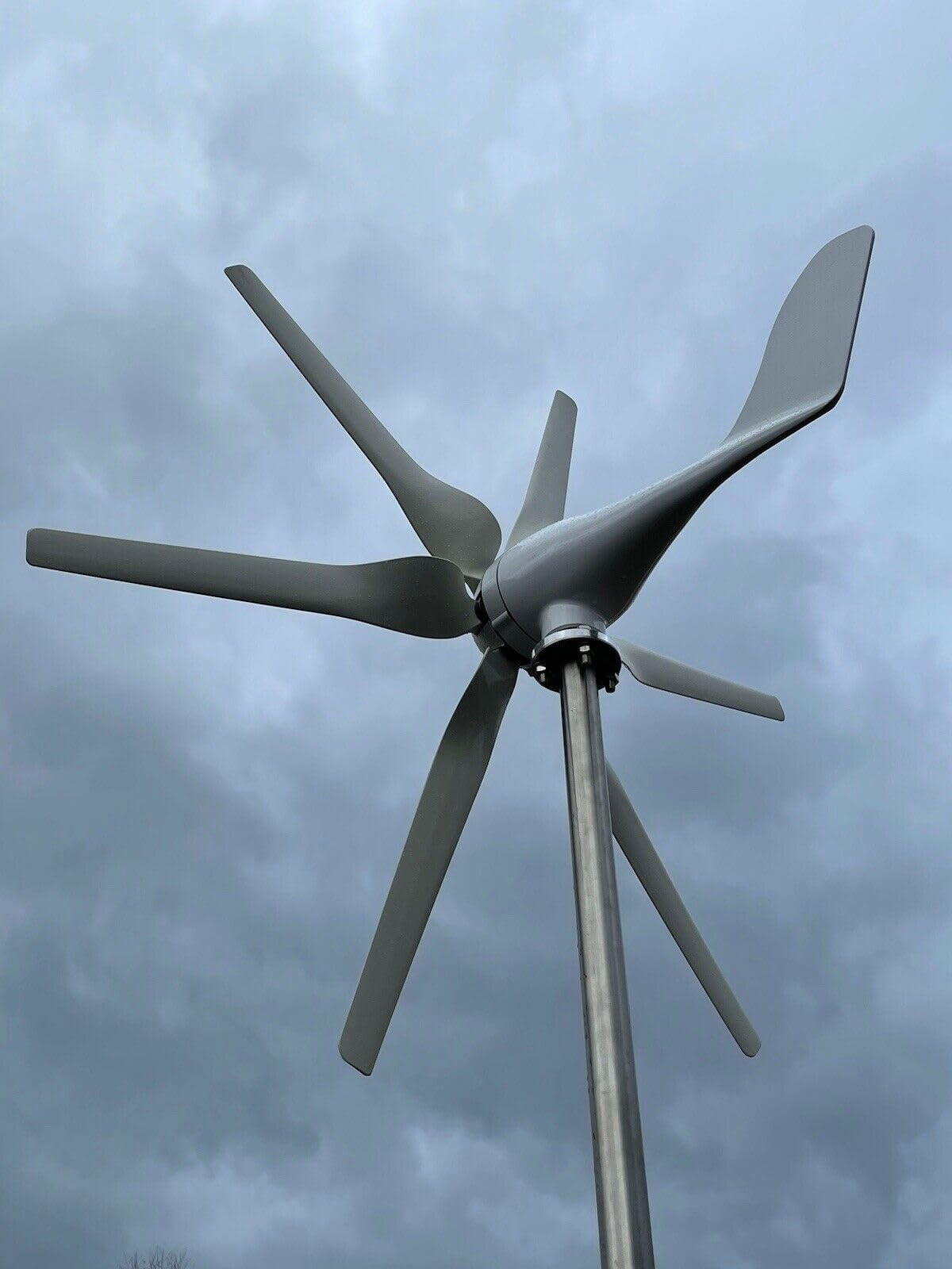 1000W Horizontal Windkraftanlage Komplettanlage 12V 6Flügel Windgenerator mit MPPT Laderegler Windturbine Windräder Garten Windrad für Heimgebrauch Industrielle Farm Stromerzeuger