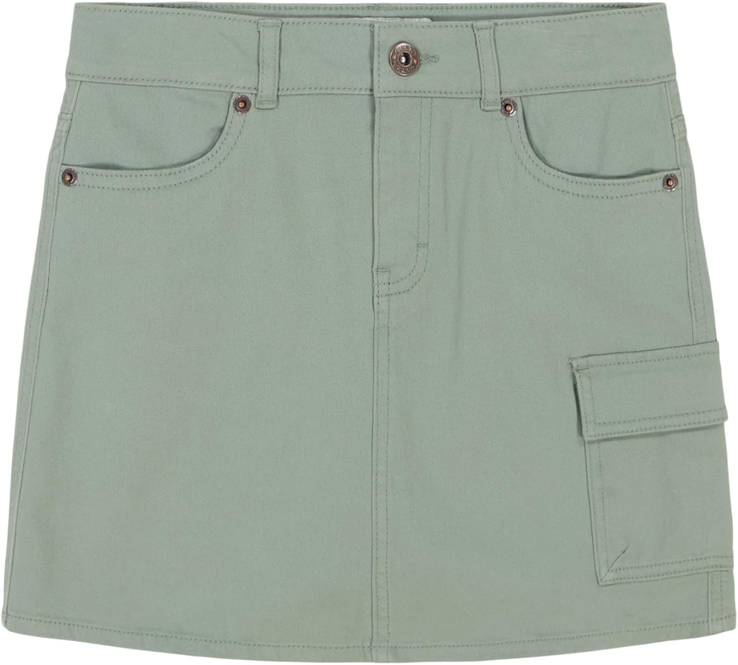 Lucky Brand Girls' Stretch Twill Cargo Pocket Skirt