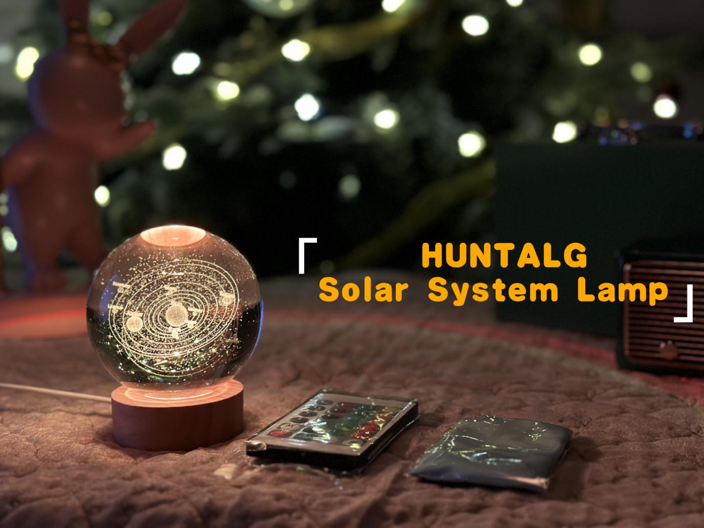 Image of 3D Solar System Crystal Ball Night Light with 16 Color LED Wooden Base, Upgraded 3.15 Inch Galaxy Planets Glass Ball Lamps with Remote for Birthday Christmas, Astronomy Space Gifts for Boys Girls
