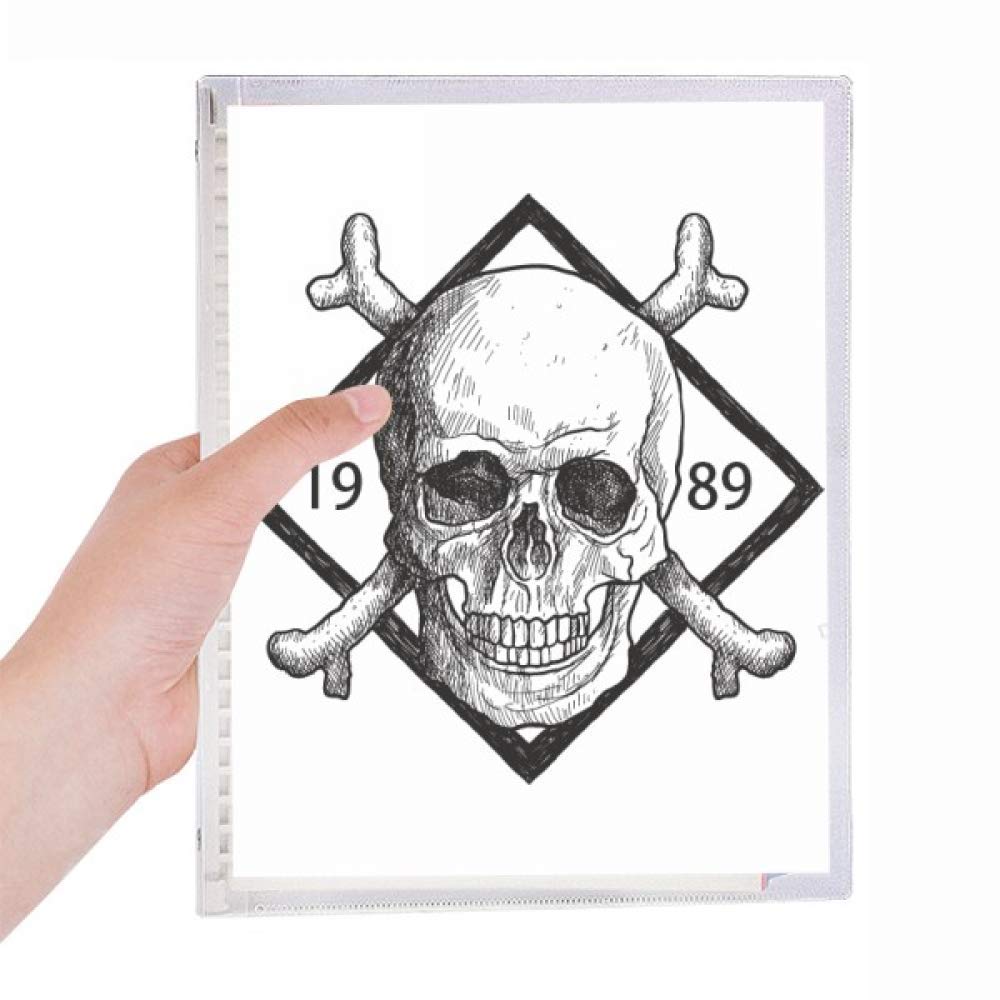 Carnet de notes à spirales rechargeable style pirate rétro
