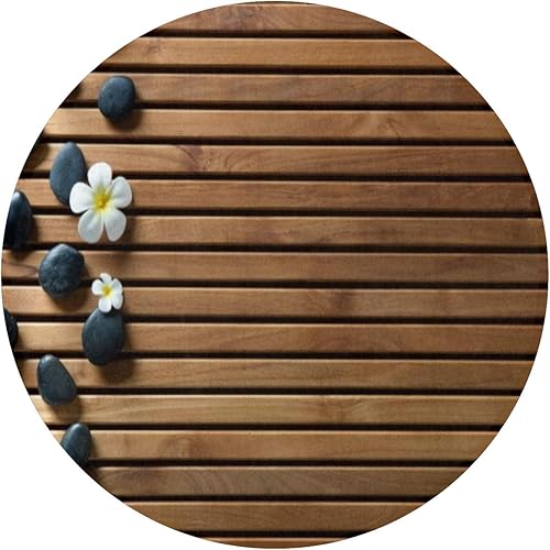 Vista 12 de KiuLoam Alfombra redonda antideslizante vintage con flores de Navidad, alfombra de piso de cocina, alfombra suave para silla, sala de estar