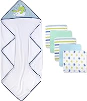 Vista 26 de Juego de toallas y paños con capucha para bebés, niños y niñas de 6 a 12 meses (sirena de mamá)