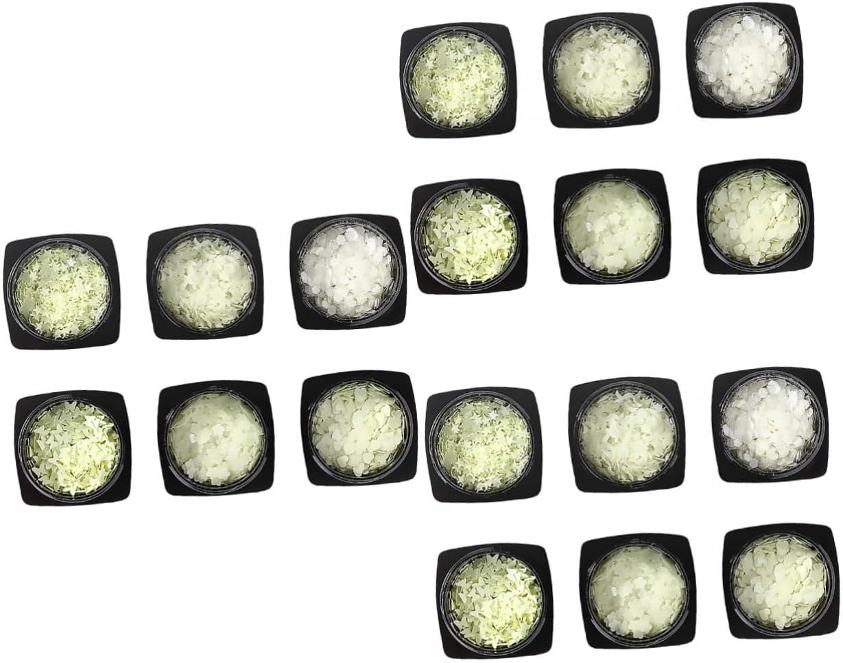 Ipetboom Sets Nail Manicure Sequins Sticker Luminous Face Nail Decor for DIY Art Festive Events Boxes