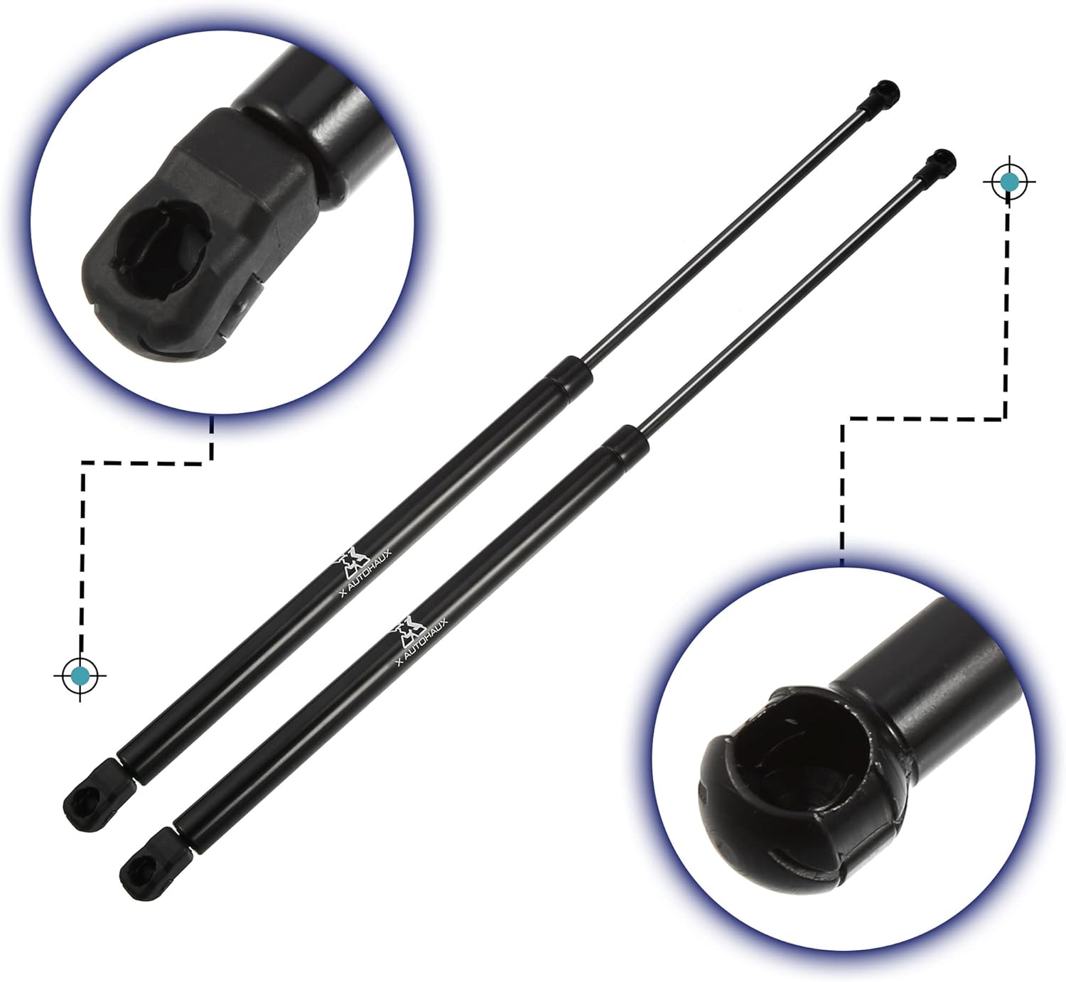 X AUTOHAUX 2pcs Rear Hatch Liftgate Gas Lift Supports Gas Struts Shocks 904504EA1A for Nissan Qashqai J11 2014-2019