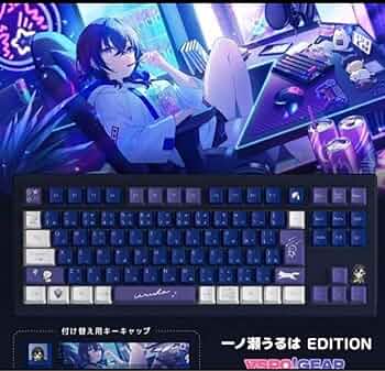 Amazon.co.jp: ぶいすぽっゲーミングキーボード 一ノ瀬うるは