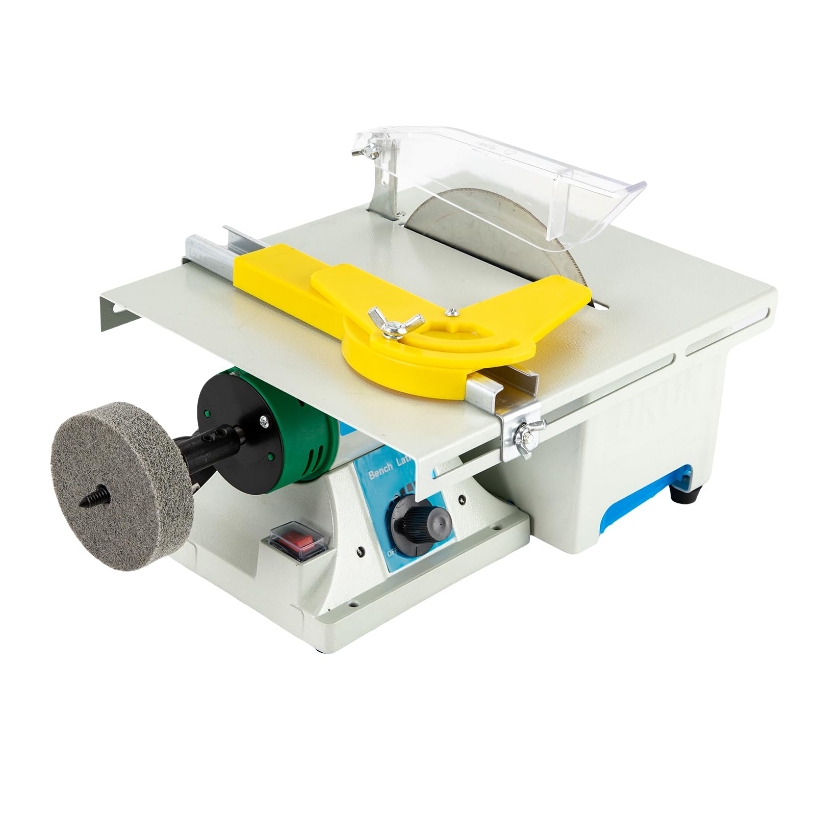 Polisseuse 5 en 1 - Scie circulaire de table - Petite polisseuse 800-10000 tr/min - 750 W - Jade électrique - Polisseuse de table et scie de table avec lames pour polissage/coupe/polissage