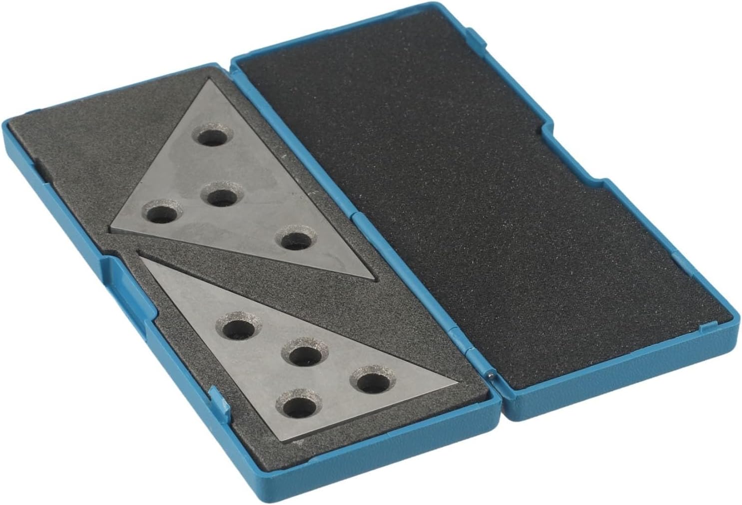 2 Pcs Angle Plates Set 30-60-90 & 45-45-90 Degree Angle Block Gauge Layout Measuring Tools Silver 18x10x4cm