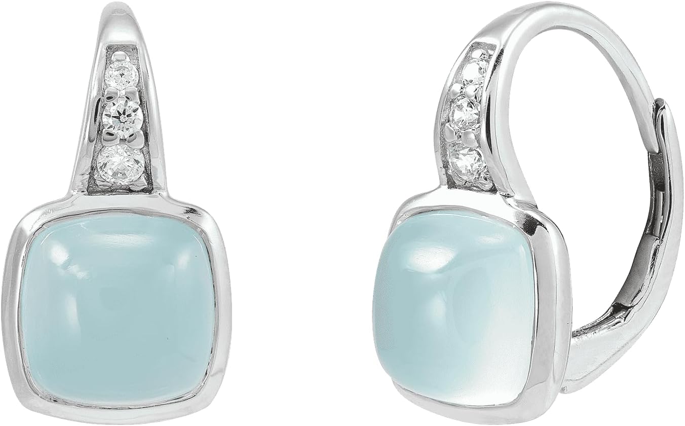 Silpada 'Double Take' Chalcedony Drop Earrings in Sterling Silver