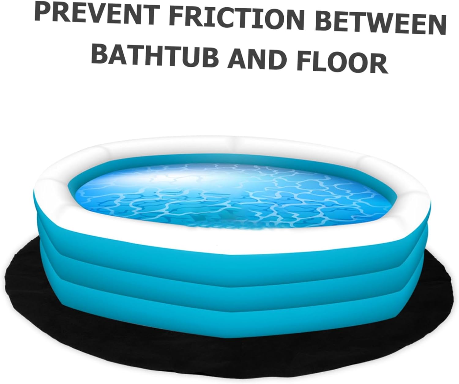 Hot Tub Grip Mat Round Non-Slip Pad Thick Felt for Hot Tub Yoga and Outdoor Use Versatile Round Grey Rug for and Secure Surfaces