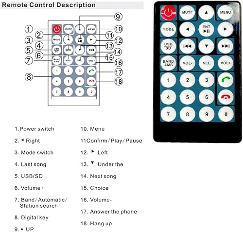 Hikity Double Din Car Stereo 7 Inch Touch Screen Car Radio With Bluetooth Backup Camera, Fm Car Audio Receivers, Support Mirror Link For Android Ios Phone Usb Aux-In Tf Card #TOP7