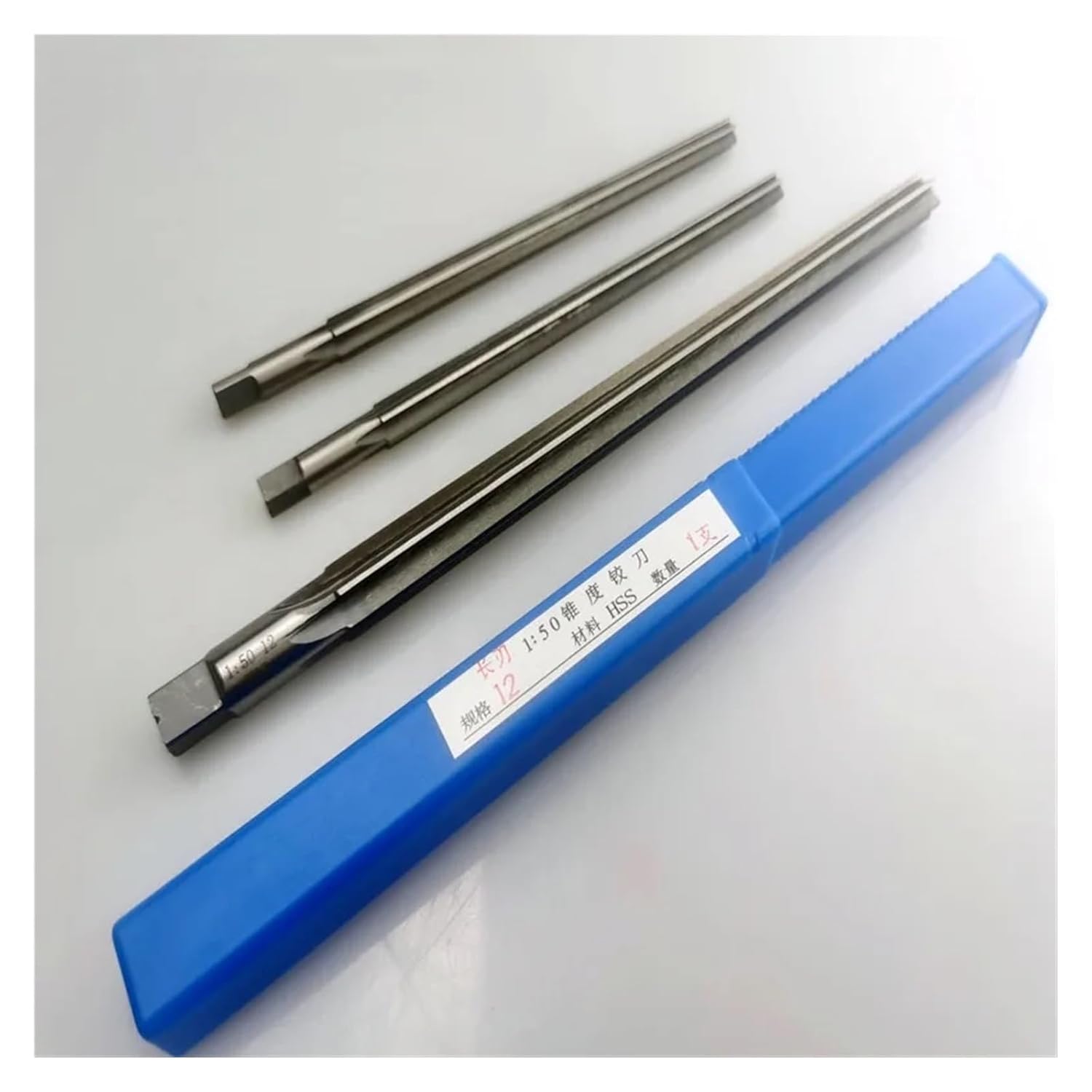 HSS Extension 1:50 Taper Machine Reamer 3-16mm, Manual Reamer for Machine Tool Hole Expansion and Precision Cutting(10mm)