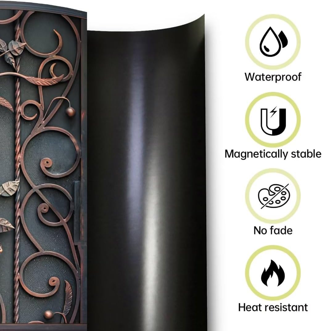 Flowerbed Bird Magnet Dishwasher Cover Skin Panel, Beautiful Flowers Refrigerator Magnetic Door Cover, Kitchen Dishwasher Decor Magnets Decal 23" x 26" Magnetic