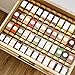 24 Glass Spice Jars with Label, Spice Jar Set with Bamboo Lids 4oz Seasoning Containers Shakers & Spice Labels, Empty Spice Bottles, Kitchen Organization Storage for Cabinet Drawer Decor Essentials
