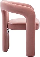 Vista 29 de Tmosi Modernas sillas de comedor de terciopelo tapizadas, con respaldo curvado, cómoda silla auxiliar para cocina, comedor, sala de estar