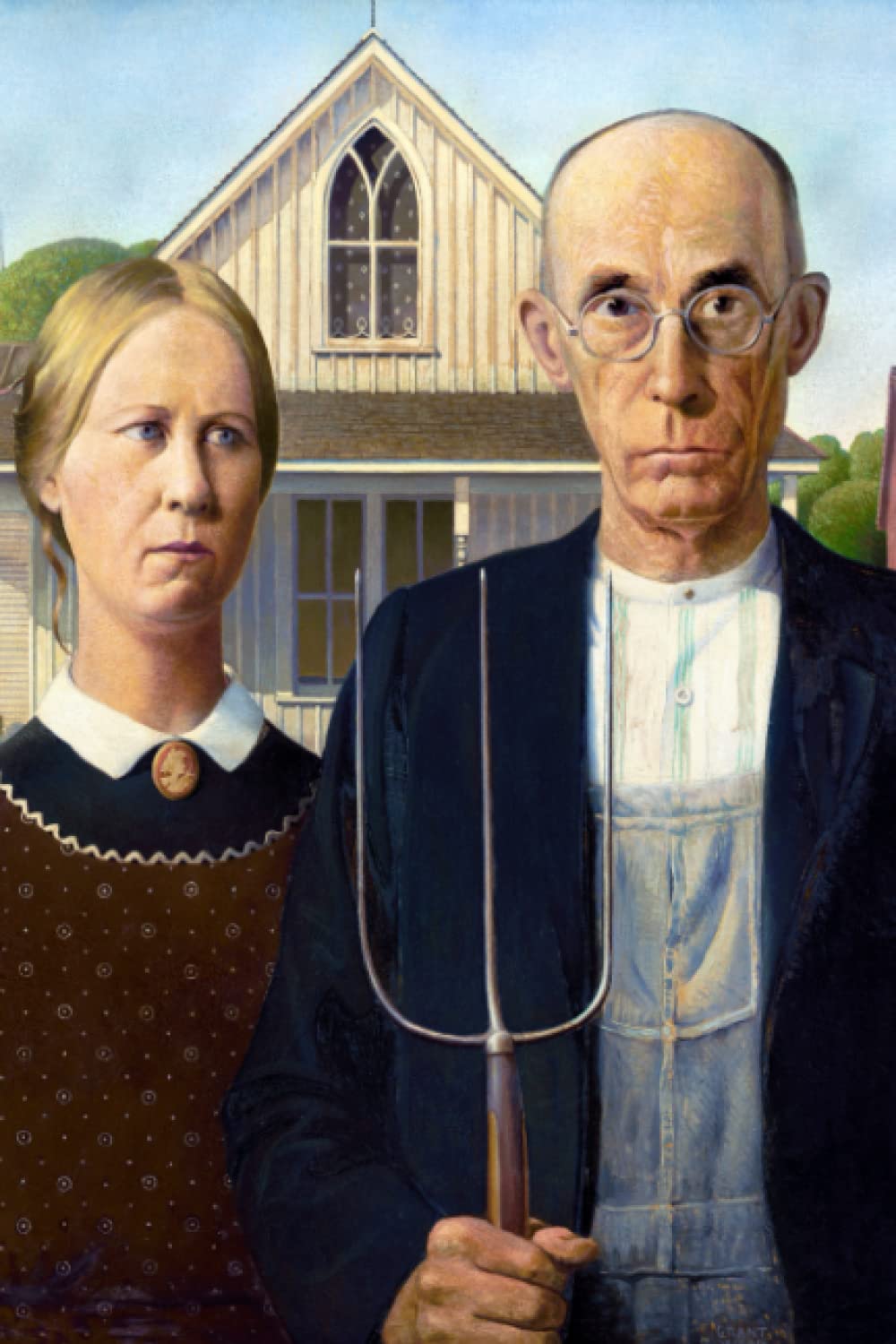 Grant Wood American Gothic Notebook Journal: Famous Paintings Notebooks