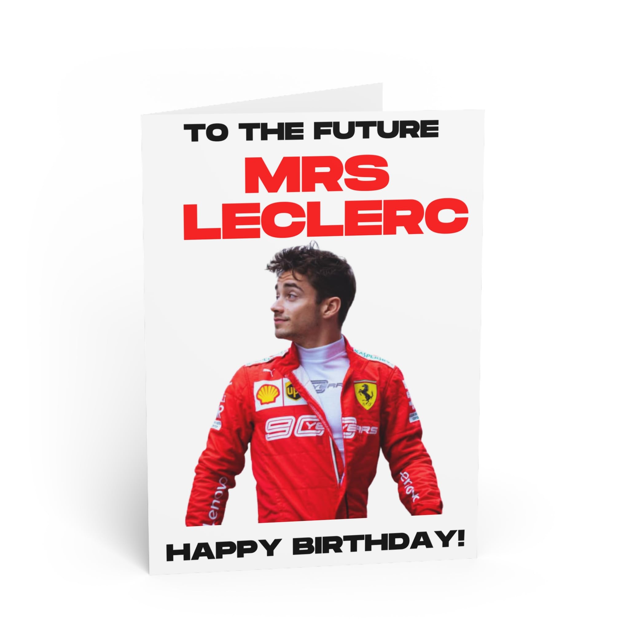 Charles Leclerc F1, Birthday Card - Future Mrs Le Clerc Funny F1 Birthday Card