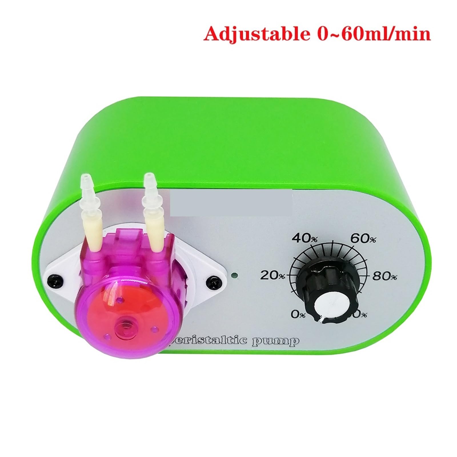 Bomba peristáltica de bombeo de agua rotativa con caudal ajustable de 0 a 60 ml/min.