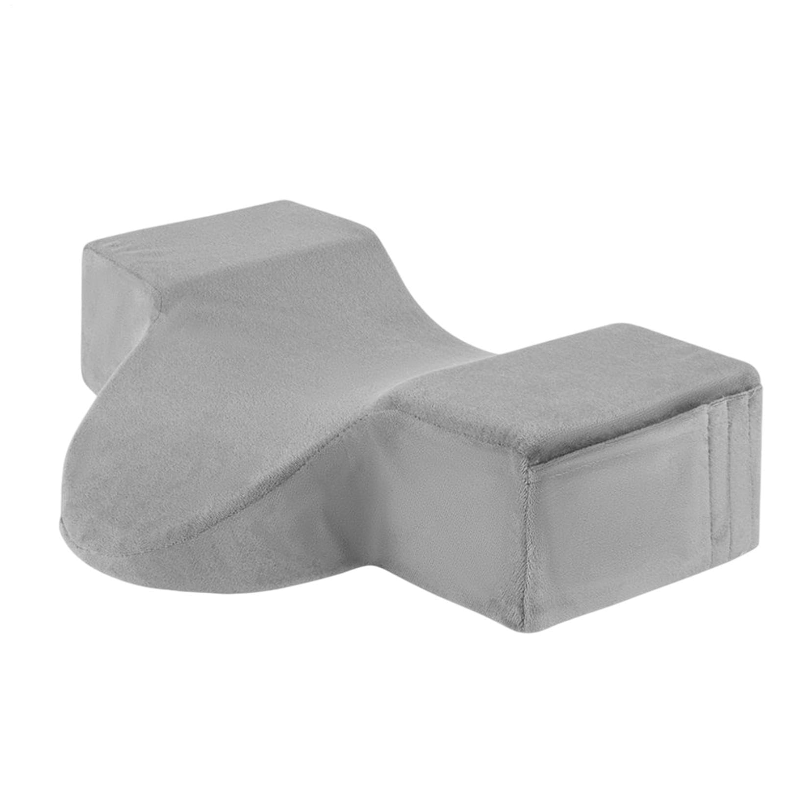 Muiltvoe Lash Extension Pillow 19.69x7.87x4.72 in Eyelash Bed Pillow for Head Ergonomic Memory Foam Beauty Pillows for Salon Trolley Black Flannel