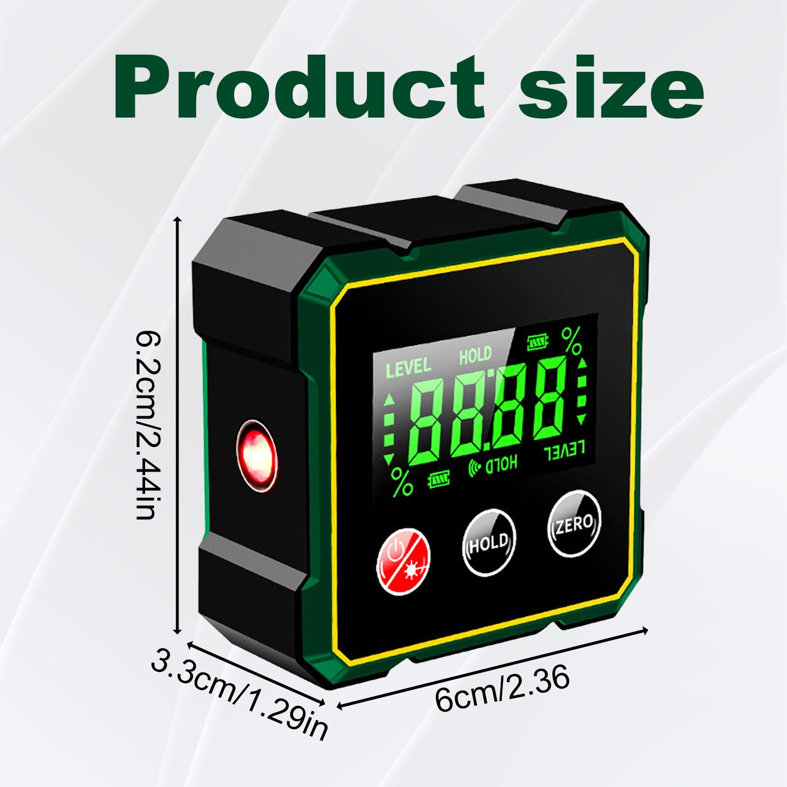 ZITUZY Digital Level Box with USB Charging, Digital Angle Finder, Magnetic Digital Angle Finder with Electronic Laser - Image 2