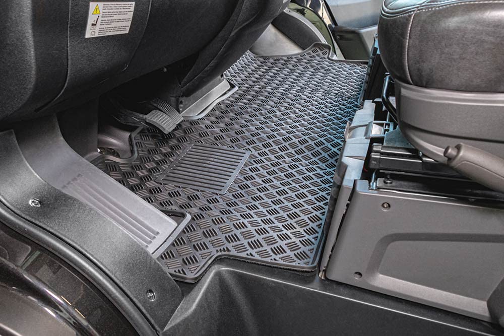 Wohnmobil Fußmatte aus Gummi kompatibel mit FIAT Ducato, Citroen Jumper, Peugeot Boxer (Typ 250) - Passgenaue Gummi-Fußmatte