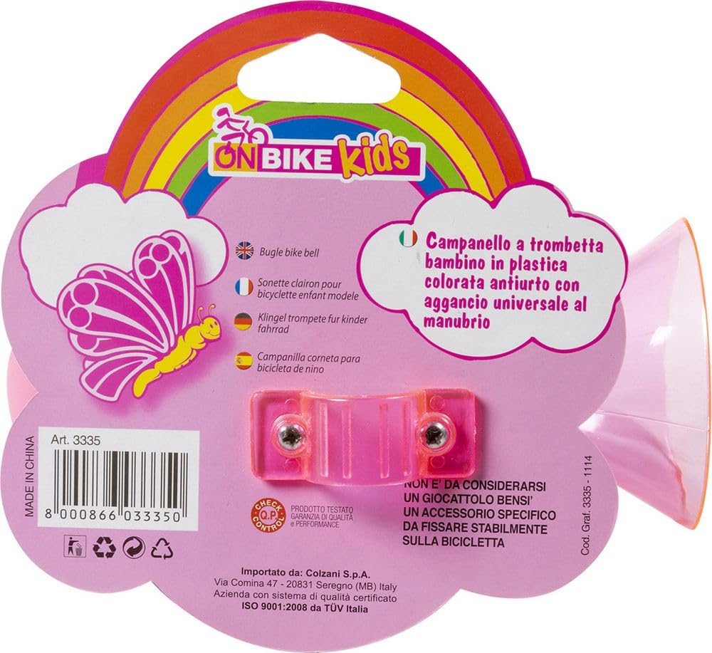 Sonnette à Trompette Pour Vélo Enfant - Plastique Rouge, Fixation Universelle - Amusante Et Sécuritaire Pour Apprendre à Rouler