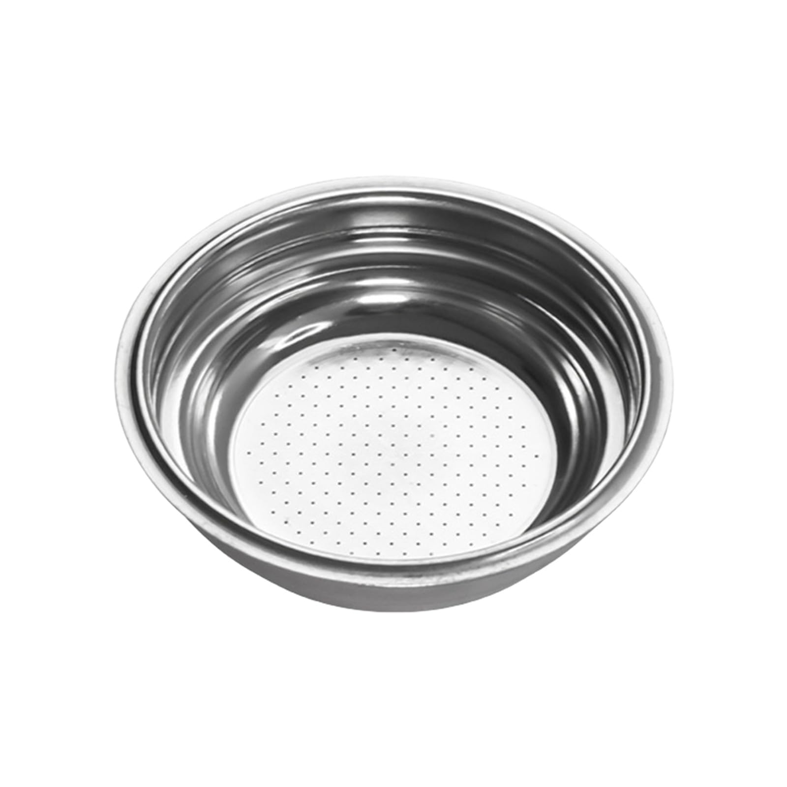 Tsophreniq Stainless Steel Filter Basket Powder Bowl 51mm Grounds Filtering Tool Coffee Powder Cup Suitable for Coffee Machine Stainless Steel Basket