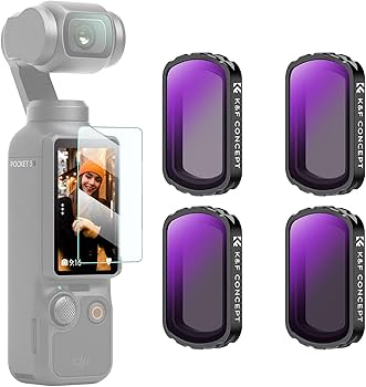 Amazon | K&F CONCEPT DJI OSMO Pocket 3用磁気式NDフィルター ND4+ND8