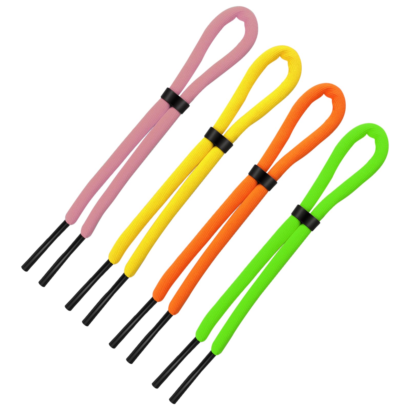 XIHIRCD 4uds Correas Flotantes para Gafas de Sol, Retenedor Ajustable de 66cm Correas Antipérdida para Gafas de sol para Deportes Acuáticos Canotaje Hombres y Mujeres(Amarillo, Rosa, Verde, Naranja)