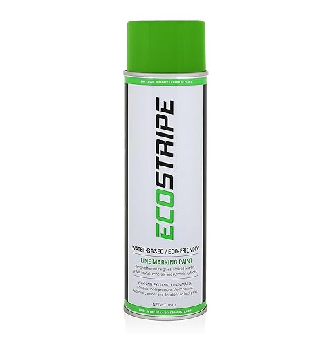 EcoStripe Athletic Field Marking Paint (Cover Up Green) 12-18oz Cans