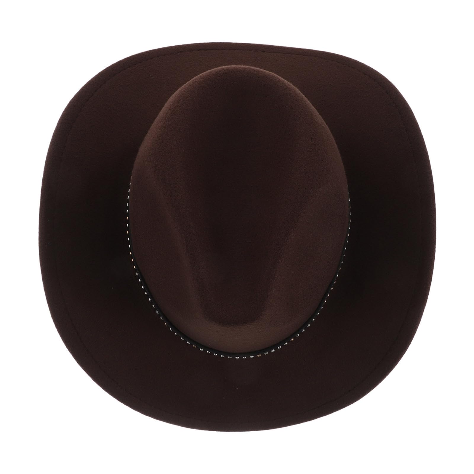 Tofficu 5 Piezas Sombrero de Vaquero Unisex de ala Ancha, Nylon Café