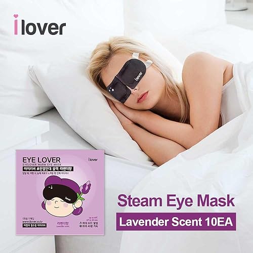 Miniatura 10 de ilover - Máscara de ojos para dormir (sin aroma) vapor caliente 10 (EA), viajes, relajación y cansancio caliente al instante Ayuda a lesiones