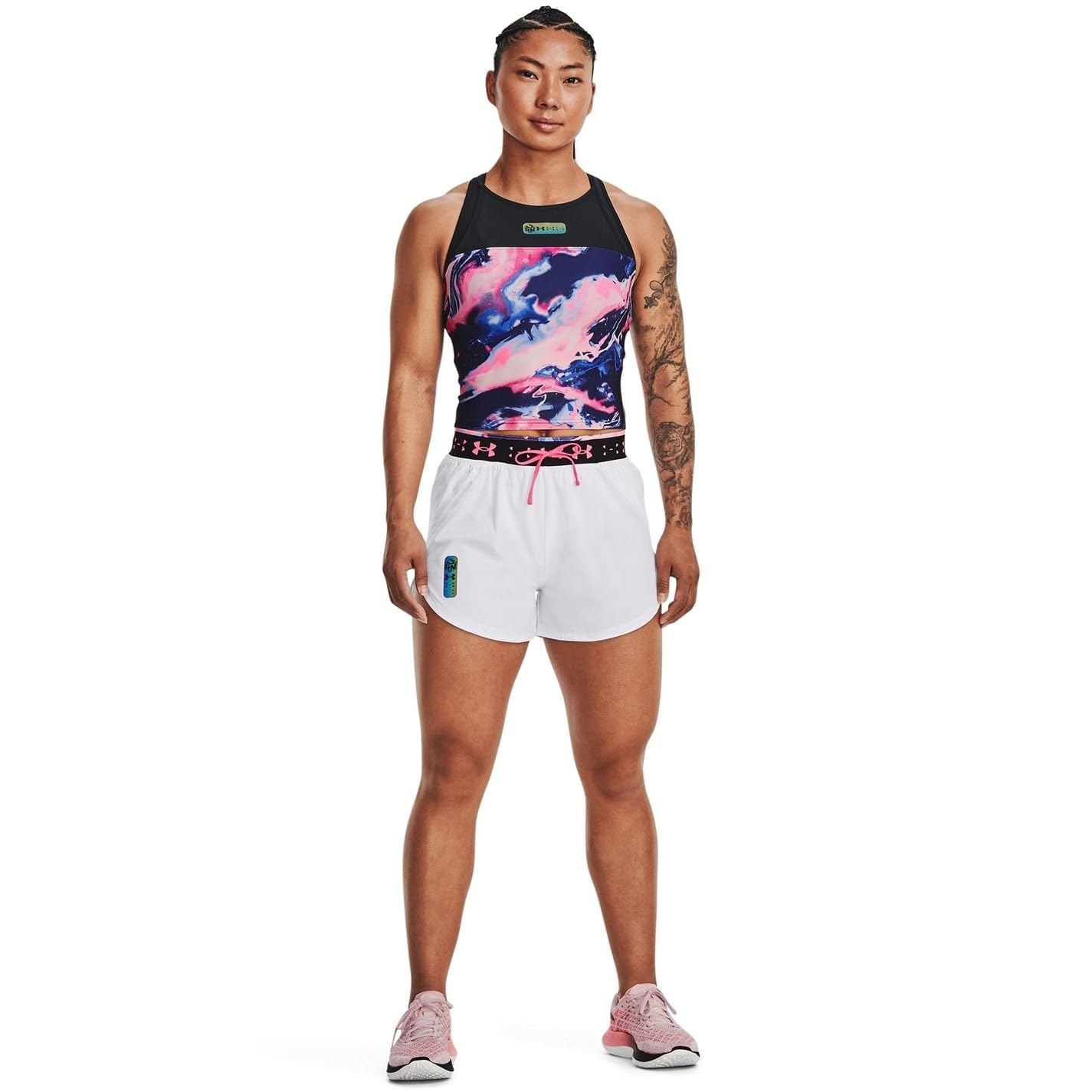 Under Armour Women Anywhere Crop Tank-Top Vêtements De Course Tank Top Black - Black M