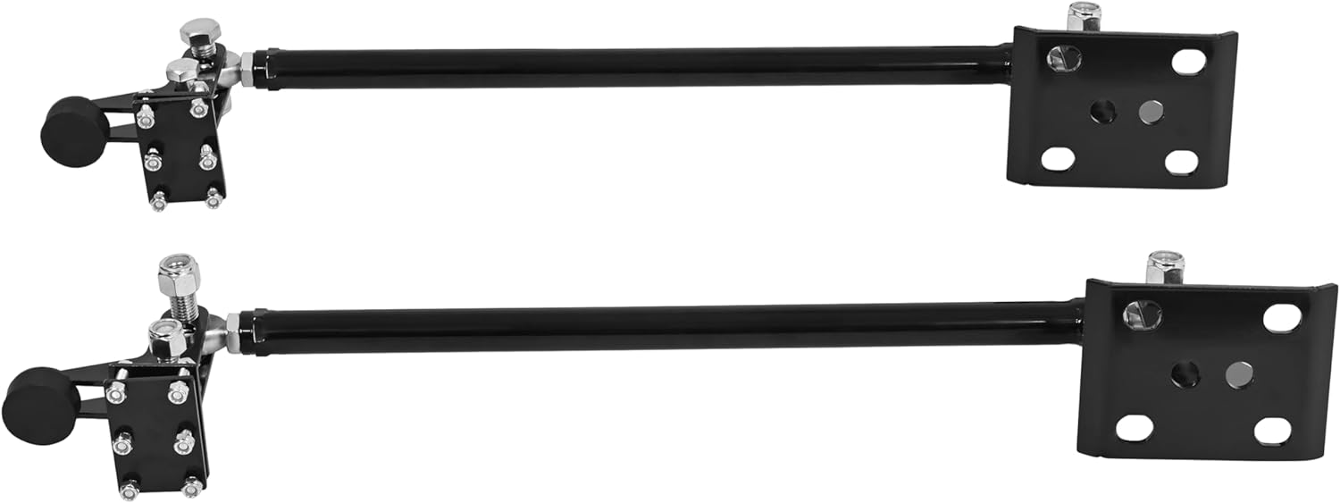 ALMULOO Traction Tie Bar Compatible with 1999-2018 Chevy Silverado GMC Sierra (2wd & 4wd) Steel Black Powder Coated