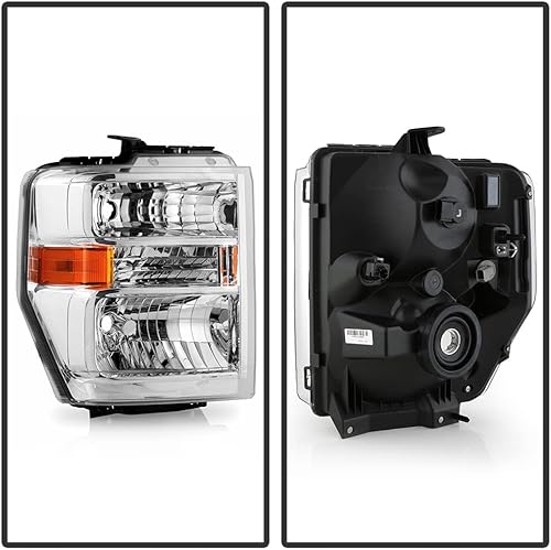 Miniatura 2 de ACANII - Para [haz no sellado] 2008-2014 Ford E150 E250 Van 08-21 E350 E450 Super Duty faro delantero lado del pasajero