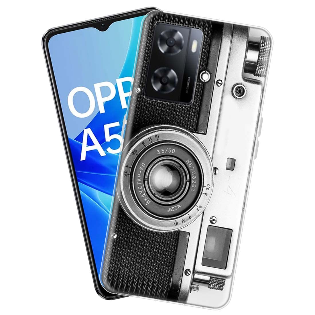 Fashionury Silicone Designer Printed Back Case Cover for Oppo A57 2022-D0618