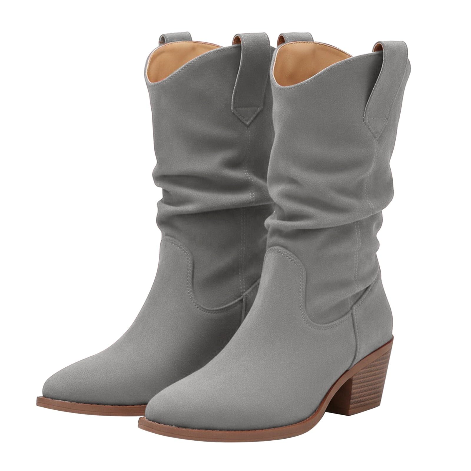 Stivaletti da donna con tacco, eleganti, corti, invernali, equitazione