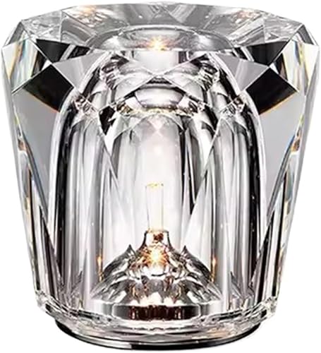 mengli-99 Table Lamp Rechargeable Crystal Small Table Lamp Camping Ambient Light